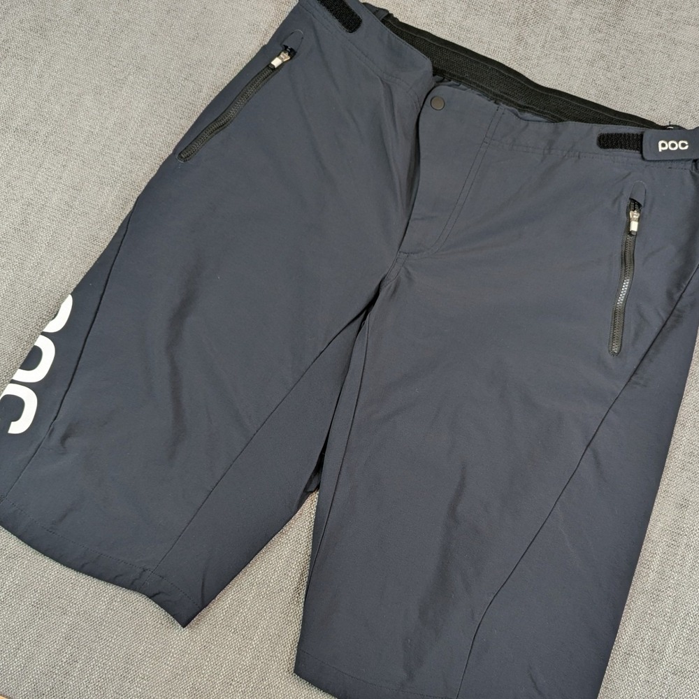 POC Cycling Shorts Men L Black Enduro Mountain Bike Essential MTB Performance